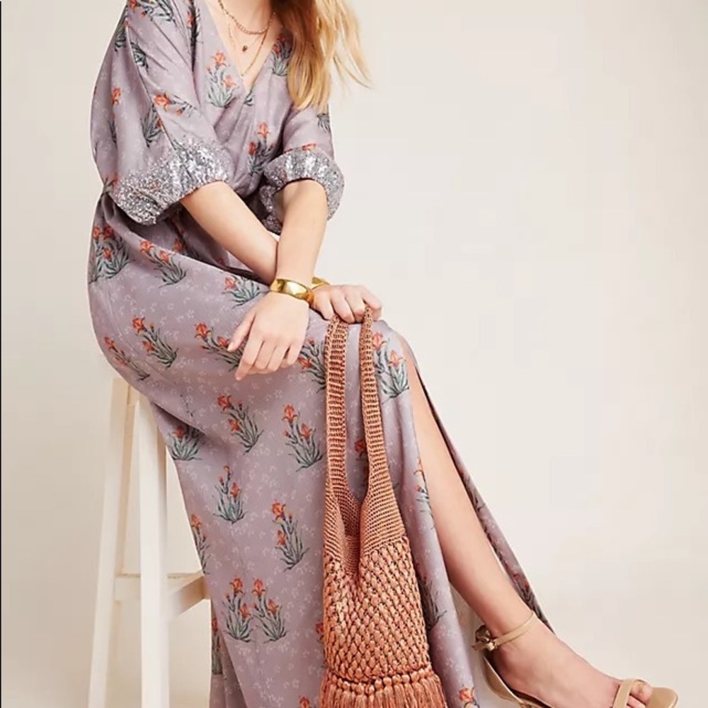 Anthropologie Sachin & Babi Isolde Sequined Maxi Dress